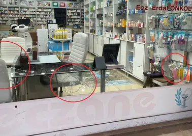 Kayapınar’da eczaneye silahlı saldırı